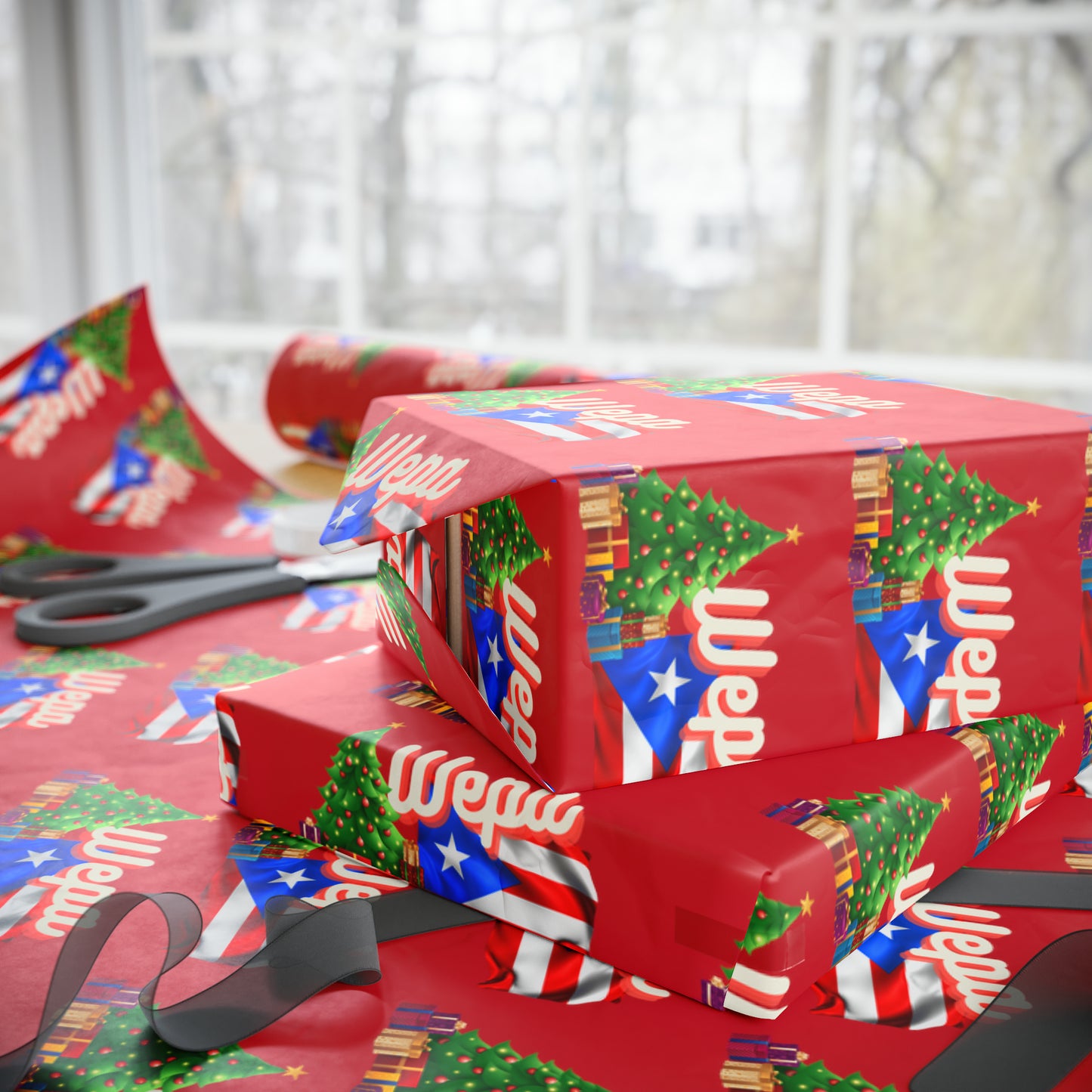 WEPA Christmas Red Wrapping Paper