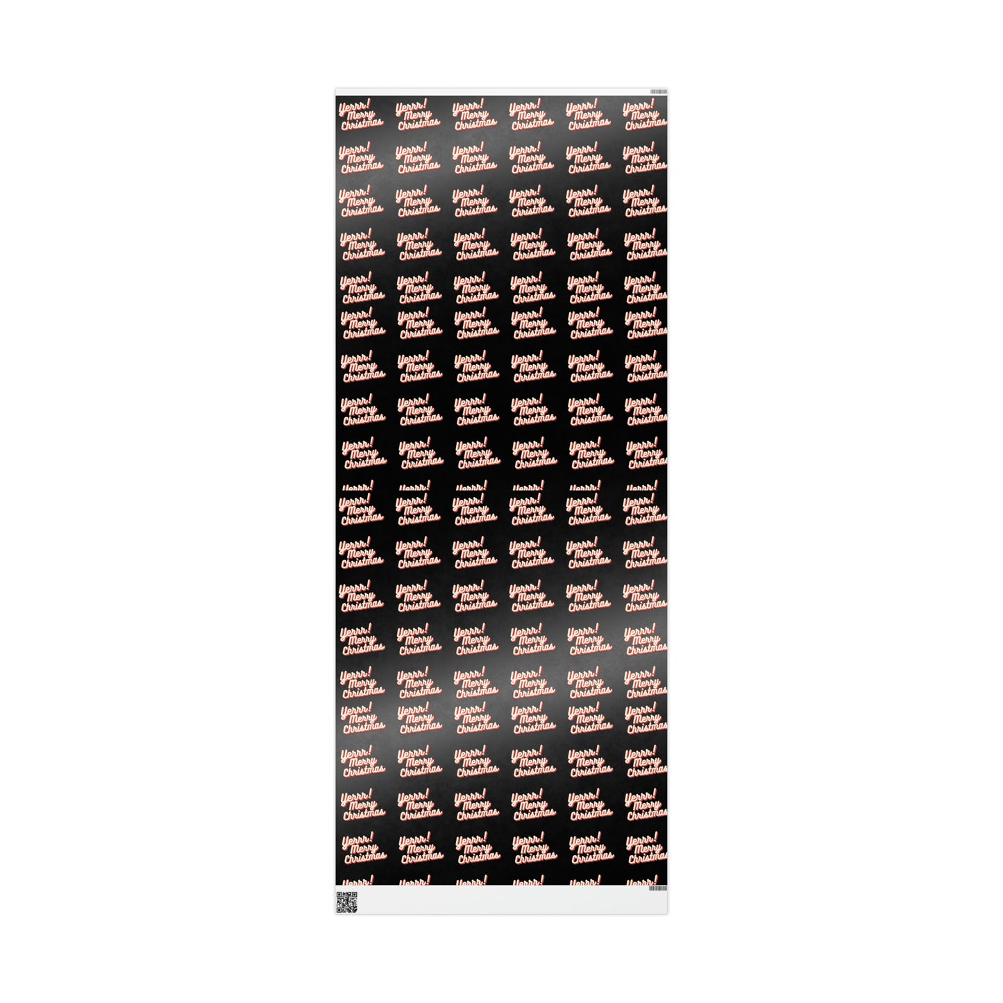 Yerrr Merry Christmas Black Wrapping Paper