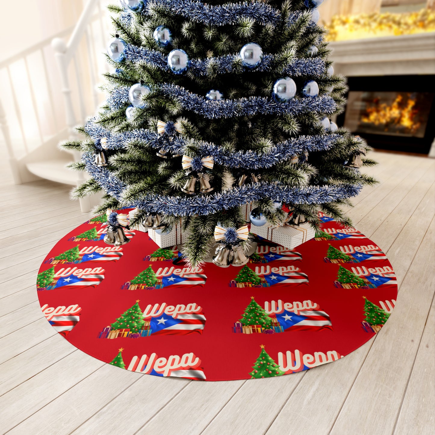 WEPA Christmas Round Tree Skirt - Red