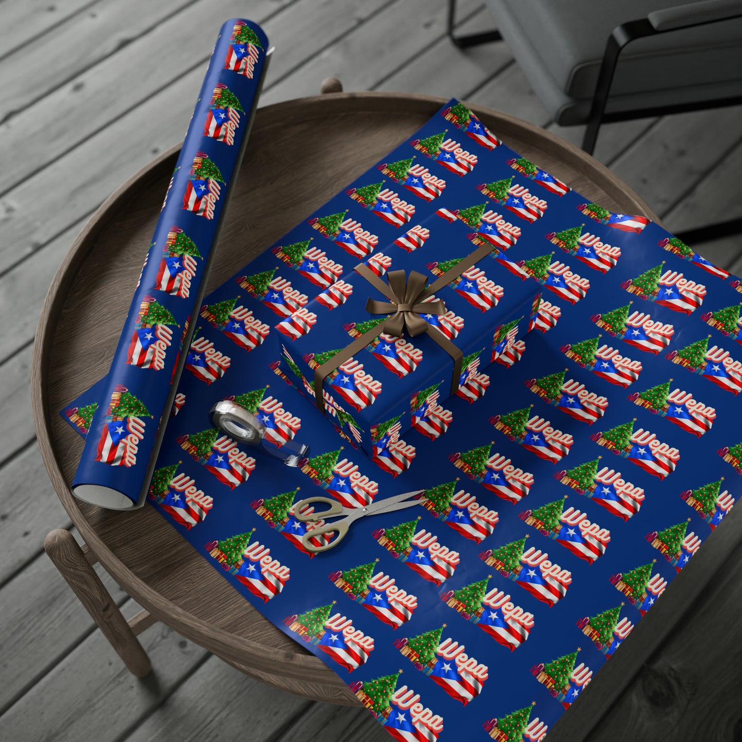 WEPA Christmas Blue Wrapping Paper