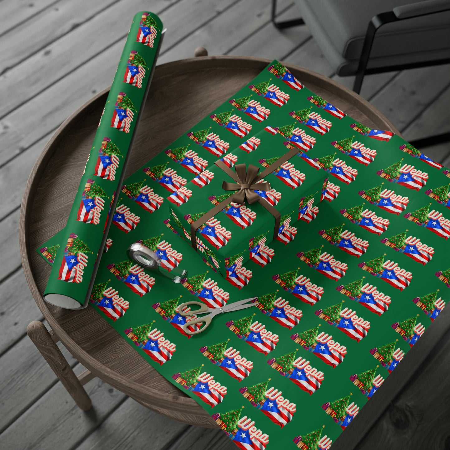 WEPA Christmas Green Wrapping Paper