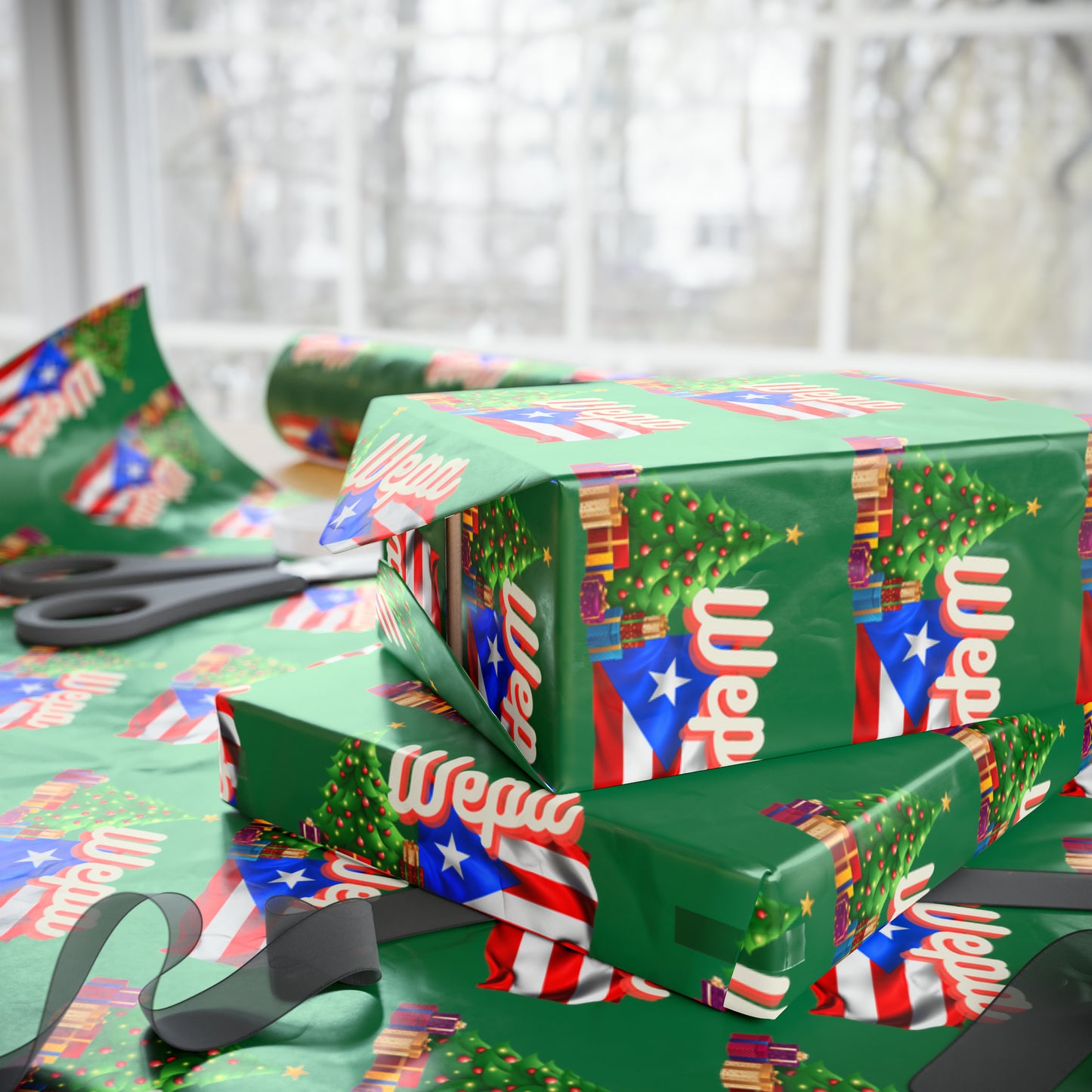 WEPA Christmas Green Wrapping Paper