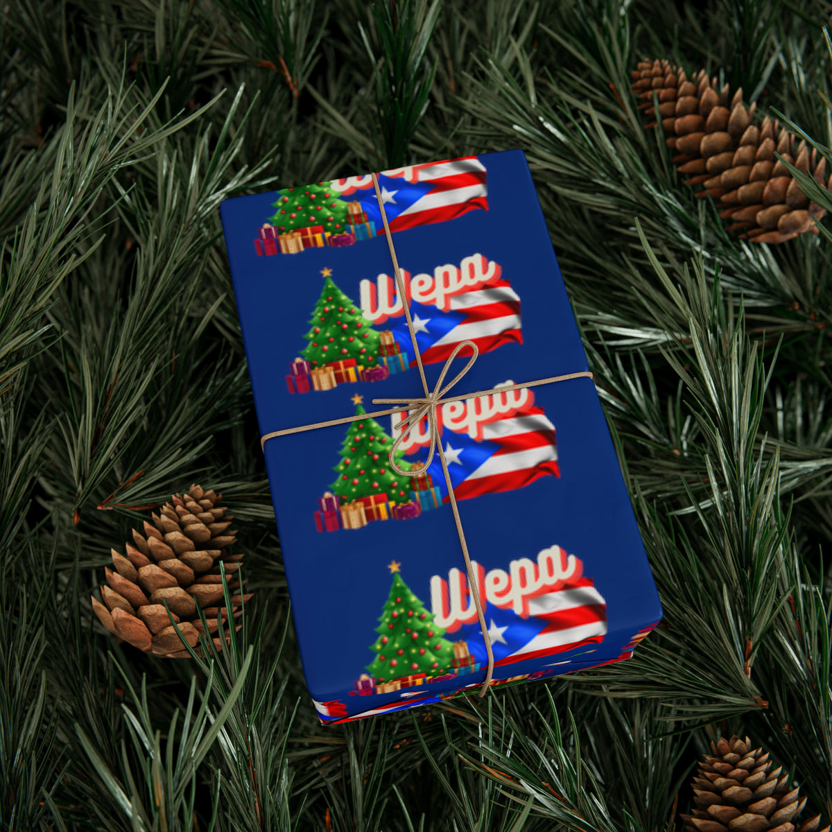 WEPA Christmas Blue Wrapping Paper