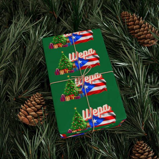 WEPA Christmas Green Wrapping Paper