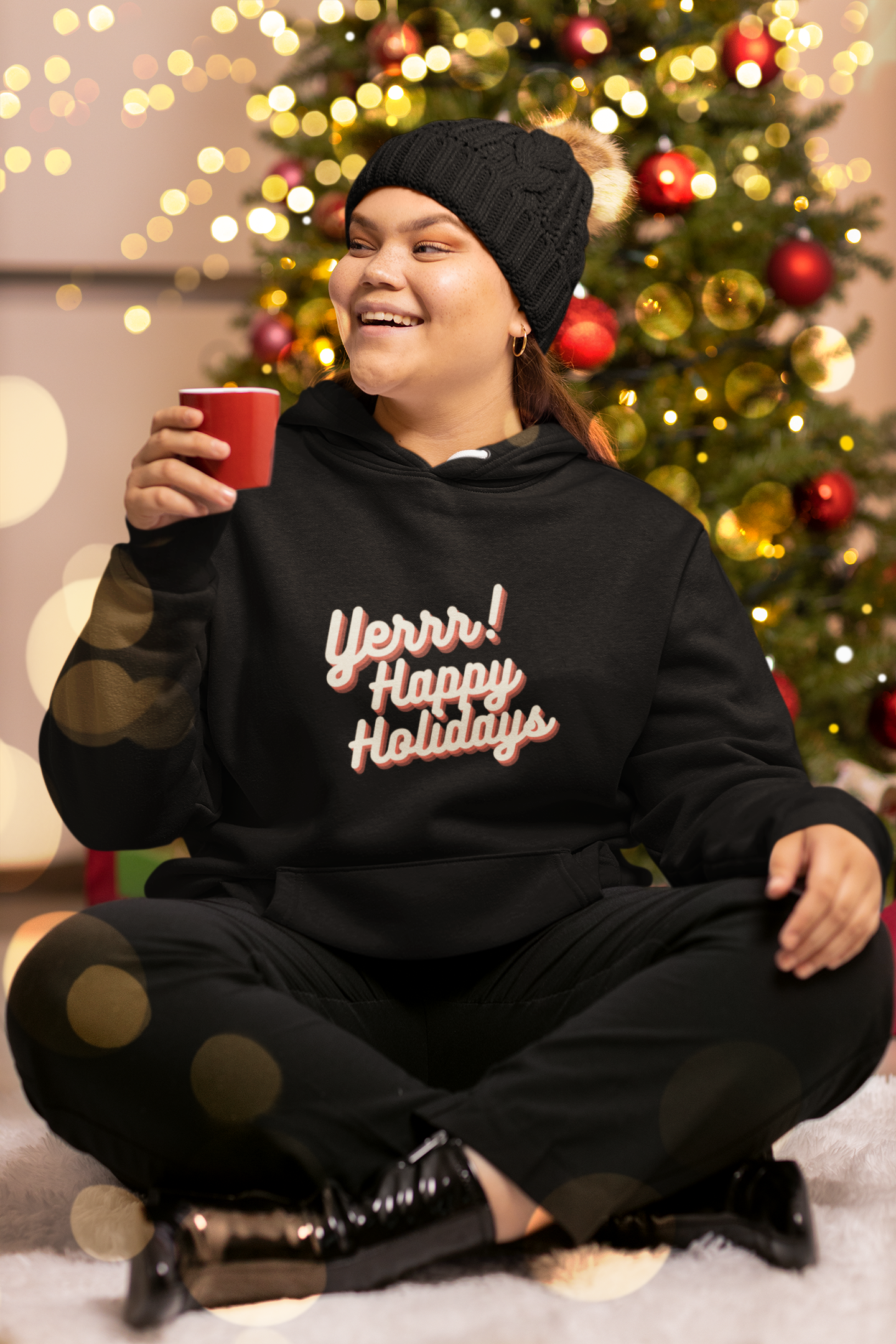 Yerrr Happy Holidays Unisex Heavy Blend™ Hooded Sweatshirt